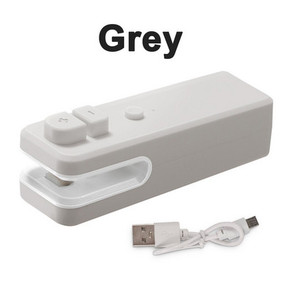 2 viename nešiojamasis mini sandariklis plastikinių maišelių sandarinimo atidarytuvas Įkraunamas USB užkandžių maišelio vakuuminis sandariklis ir pjaustytuvas maisto sandarinimui