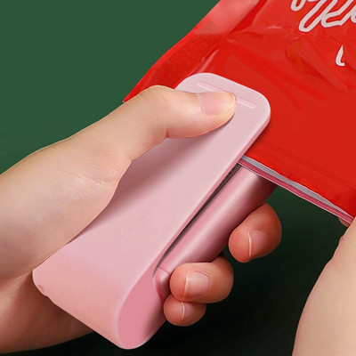 Mini plastikinių maišelių sandarinimo mašinos laikymo maišelio spaustuko sandarinimo mašina Nešiojamoji sandariklio pakavimo sandariklis maisto užkandžiams virtuvės įtaisams