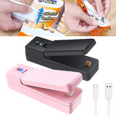 USB 2 v 1 Tesniaca podložka na potraviny Mini tepelná tesniaca podložka s rezačkou Prenosné tesniace podložky na skladovanie potravín a udržiavanie čerstvosti kuchynských nástrojov
