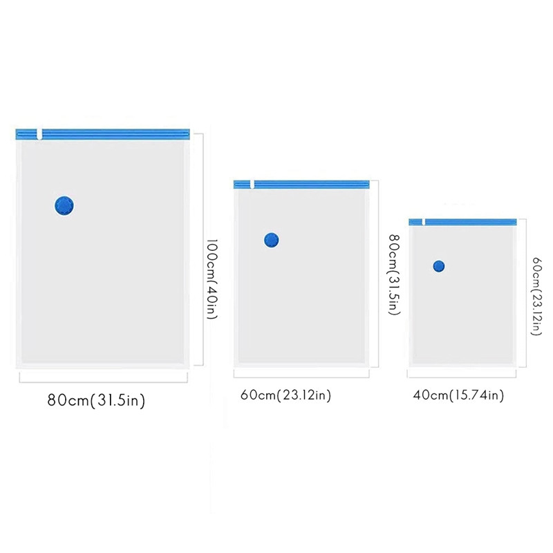 A legjobb vákuumtároló táskák 6 db-os csomagban, dupla cipzárral újrafelhasználható paplanokhoz, ágyneműhöz, párnákhoz, ruhákhoz, paplanokhoz, pulóverekhez, paplanokhoz
