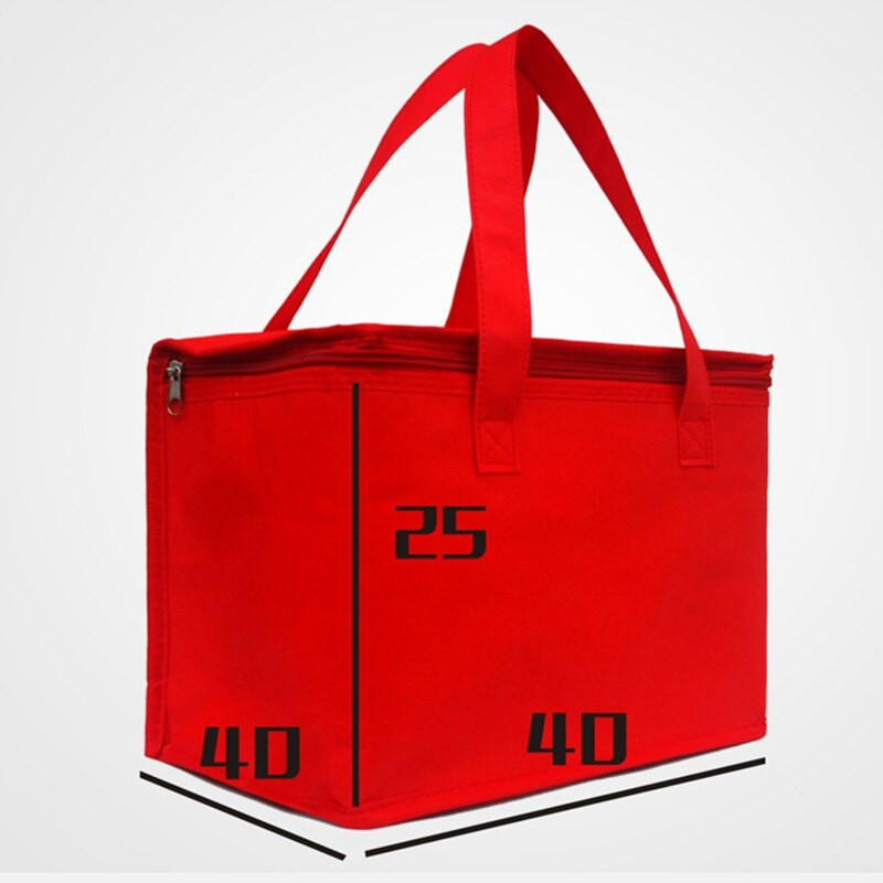 Sulankstomas didelis aušintuvo krepšys Nešiojamas maisto pyragų izoliuotas maišelis Aliuminio folijos terminė dėžutė vandeniui atspari ledo pakuotė pietų dėžutės pristatymo krepšys