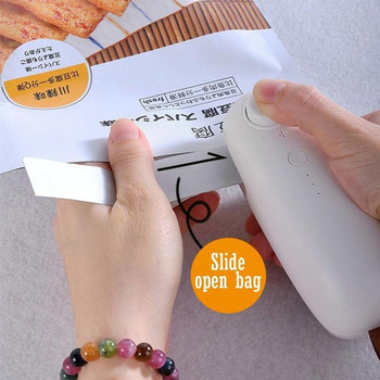 Мини чанта за термозапечатване Преносима машина за запечатване Кухненски щипки Ръчна чанта за запечатване на храна Чанта Домакински плодове Съхранение Закуски C3K5