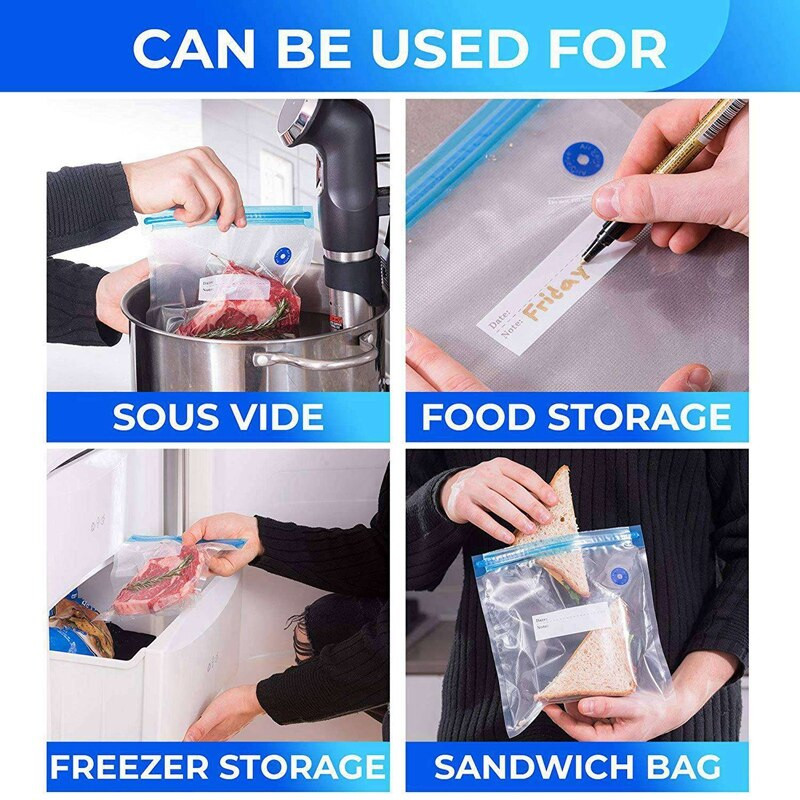Grilovací rošt BBQ, nepriľnavá sieťovina, grilovacia sieťka na pečenie s 30 opakovane použiteľnými sous vide vreckami