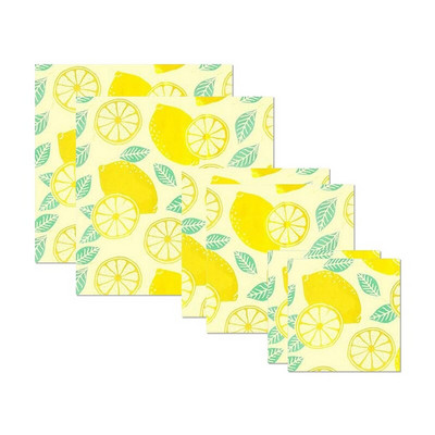 Bičių vaško įvynioklis, 6 pakuočių rinkinys, ekologiškos daugkartinio naudojimo maisto įvyniojimai, tvarus plastikas be maisto saugojimo, sumuštinių vyniotiniai