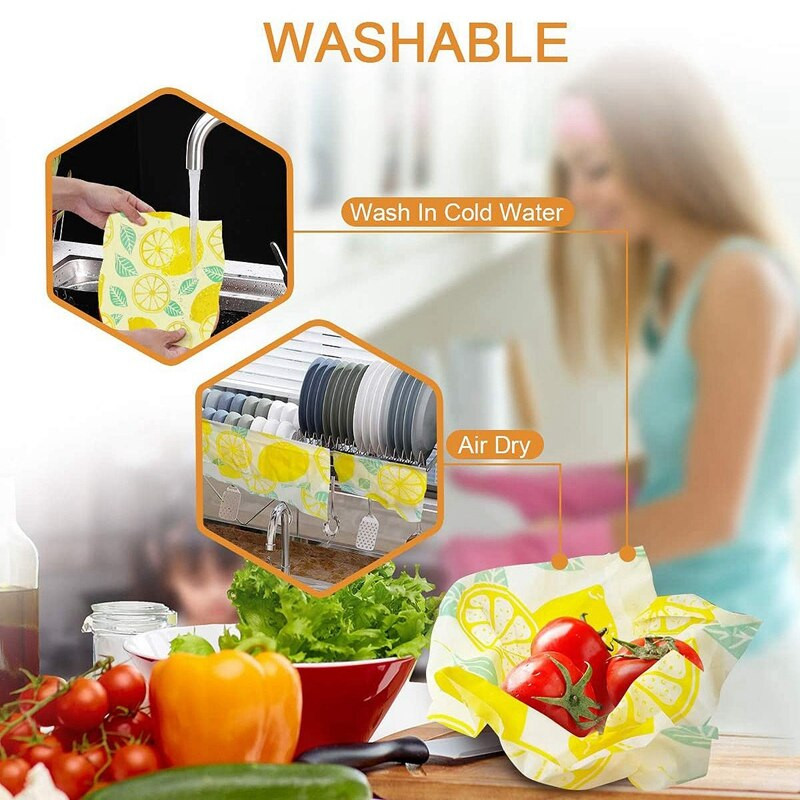 Set de 6 pachete, ambalaje alimentare reutilizabile ecologice, depozitare durabilă a alimentelor fără plastic, ambalaje pentru sandviciuri