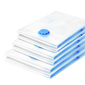 Saci de depozitare în vid, pachet de 6, sigiliu cu fermoar dublu reutilizabil pentru pilote, lenjerie de pat, perne, haine, pilote, pulovere, cuverturi