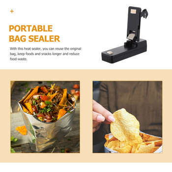 Уплътнителна чанта Мини машина за топлинно запечатване Преуплътнител Ръчен чип Преносим домакински Топла закуска Пластмаса