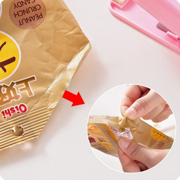 Μίνι φορητό μηχάνημα σφράγισης πλαστικής σακούλας τροφίμων Fast Food Μηχάνημα σφράγισης πλαστικών σακουλών Τσάντα τροφίμων Κλιπ τσάντα αποθήκευσης κουζίνας