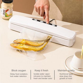 Автоматична машина за вакуумно запечатване Машина за опаковане на храна Машина за въздушно запечатване на храна Вакуумно запечатващо устройство Кухненски инструмент