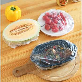 100 τεμ./συσκευασία Κουζίνας Φρέσκας μιας χρήσης Κάλυμμα Τροφίμων Ψυγείο Λαχανικών και Φρούτων Φρέσκα, ανθεκτική στη σκόνη Τσάντα αποθήκευσης
