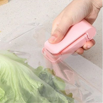 Φορητό μίνι σφραγιστικό μηχάνημα στεγανοποίησης σνακ οικιακής πλαστικής σακούλας Πλαστικό κλιπ σφράγισης συντήρησης τροφίμων