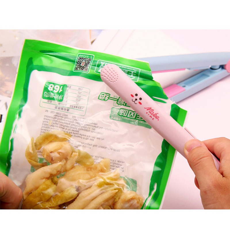 Malý domáci mini prenosný nugátový uzatvárací stroj na občerstvenie, snehové vločky, balenie pečiva, vrecko na cukor, papier, plastový uzatvárací stroj S