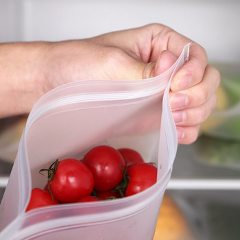 EVA Fresh Keeping Zip Strip Τσάντα αποθήκευσης τροφίμων Διαφανής θήκη Φρούτα λαχανικά