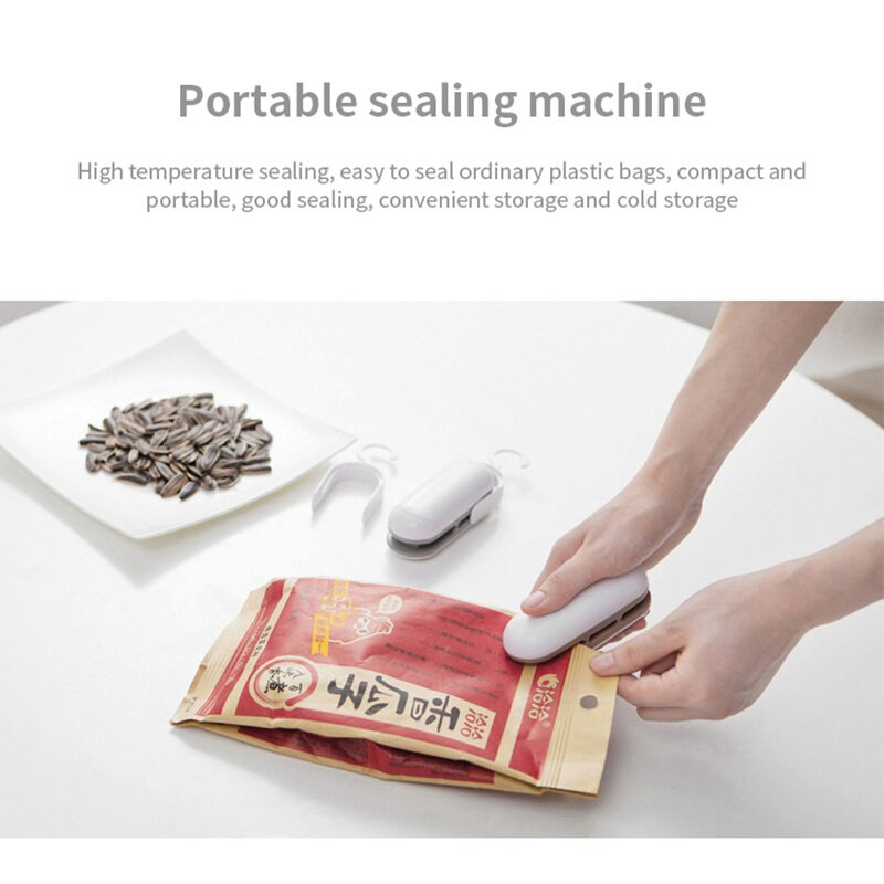Mini sandarinimo mašina Užkandžių plastikinis maišelis Rankinis slėgis plastikinis nešiojamas mažų buitinių maisto produktų konservavimo sandarinimas