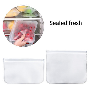 Τσάντα αποθήκευσης τροφίμων EVA Fresh Keeping Zip Strip Διάφανη θήκη Τσάντα οργάνωσης φρούτων λαχανικών