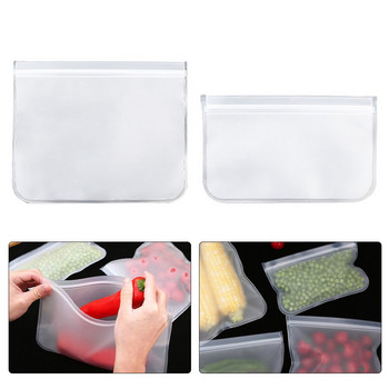 Τσάντα αποθήκευσης τροφίμων EVA Fresh Keeping Zip Strip Διάφανη θήκη Τσάντα οργάνωσης φρούτων λαχανικών