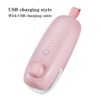 Mini prenosný mini USB nabíjací tlakový uzatvárací stroj na plastové tašky, domáci elektrický tepelný uzatvárací stroj