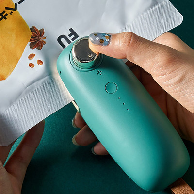 Mini nešiojamasis mini USB įkrovimo slėgio sandarinimo aparatas Užkandžių plastikinių maišelių sandariklis namų elektrinis karšto sandarinimo aparatas