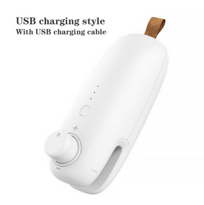 Mini prenosný mini USB nabíjací tlakový uzatvárací stroj na plastové tašky, domáci elektrický tepelný uzatvárací stroj