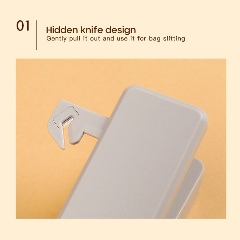 Naujo stiliaus rankinio presavimo maišelio spaustukas mažas buitinis įkraunamas nešiojamas plastikinis užkandžių maišelis šviežiai išlaikantis drėgmei atsparus sandariklis