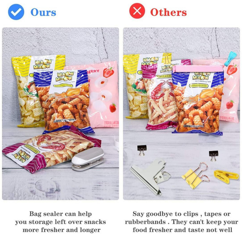 2 viename nešiojamas rankinis mini karšto sandarinimo popieriaus pjaustytuvas maisto maišelių pakartotinio sandarinimo mašina plastikinių maišelių sandarinimo mašina 2 vnt