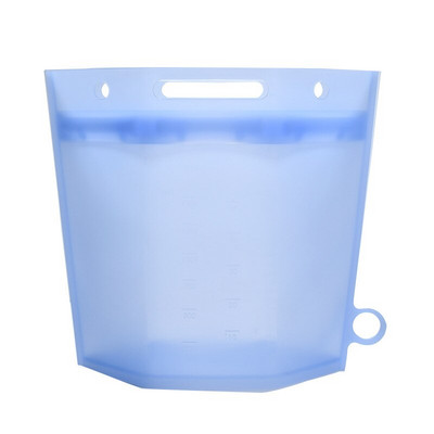 Virtuvės silikono laikymo krepšys Šviežiam laikymui Maisto pakavimo maišelis su užtrauktuku Buitinė daržovių laikymo šaldyta patobulinimas 1500ml