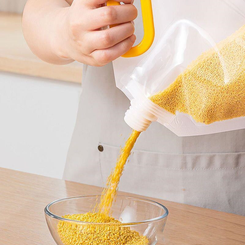 15 KOM Zrna Zapečaćena vrećica otporna na vlagu Vodootporna višekratna vrećica za pohranu žitarica Prijenosni silikonski EVA organizator za pakiranje hrane