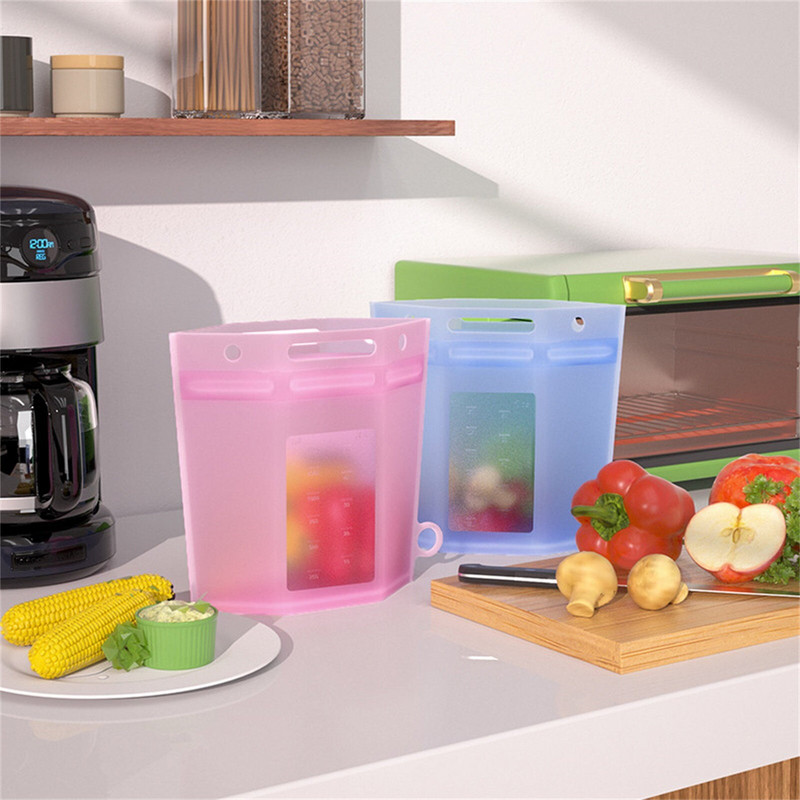 Silikonske vrećice za višekratnu upotrebu Vreće za skladištenje hrane Silikonske vrećice za skladištenje hrane Višekratne vrećice za skladištenje hrane pogodne za skladištenje