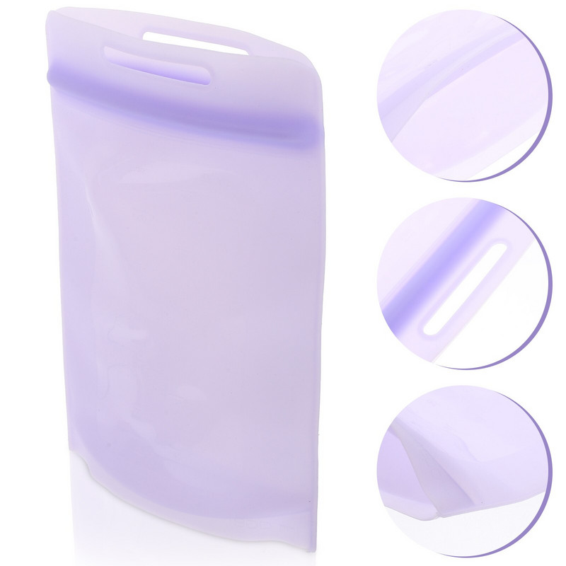 Vrećica Vreće Silikonska pohrana Zamrzivač Hladnjak Sendvič Užina Svježe meso Upotrebljivo ručak Čuvanje Očuvanje Žitarice Meso Zatvaranje