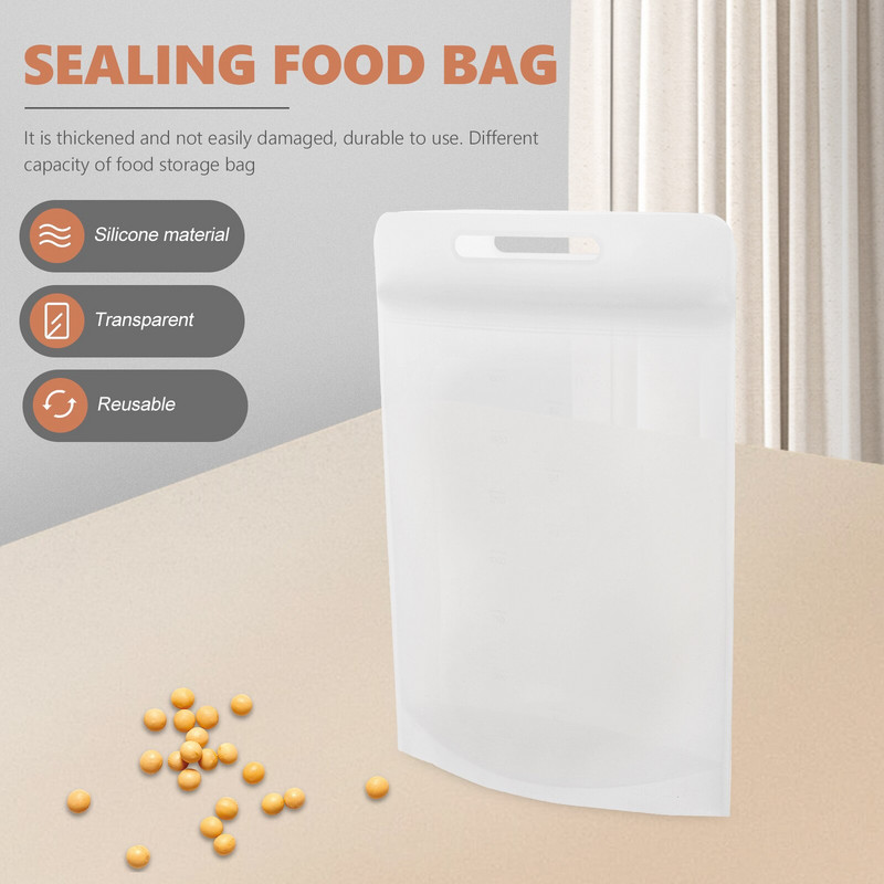 Σακουλάκια σιλικόνης Αποθήκευση Καταψύκτης Ψυγείο Σνακ Φρέσκο Meatreusable Μεσημεριανό Διατήρηση Συντήρηση Δημητριακά Κρέατα Sealer