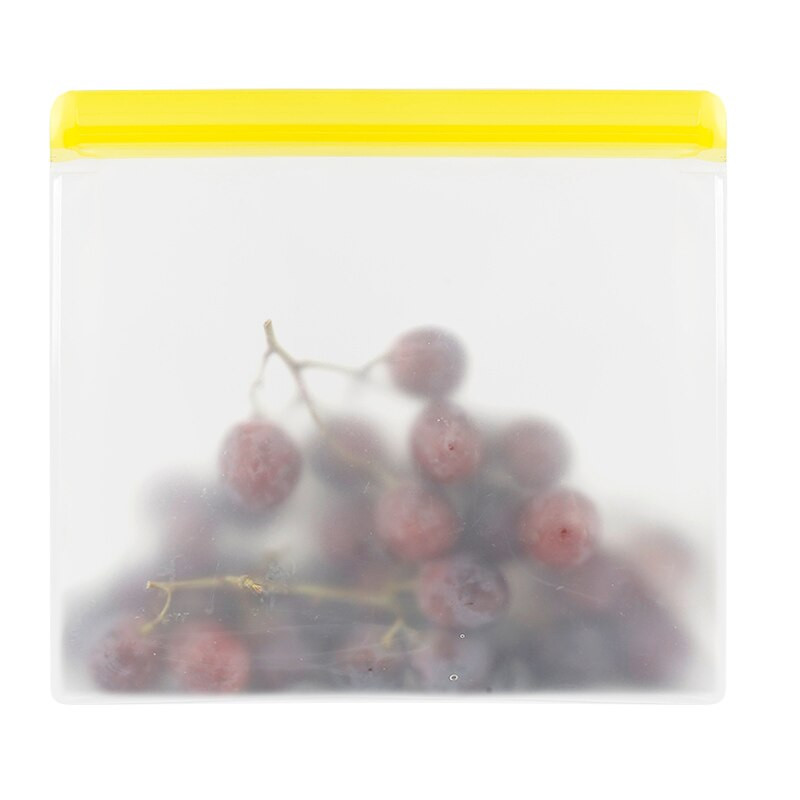 Bol pentru depozitare Recipiente din silicon pentru congelator, reutilizabil pentru alimente, cu fermoar, pahar, set proaspăt, pungi pentru pahare rezistente la scurgeri, fructe, prânz, legume