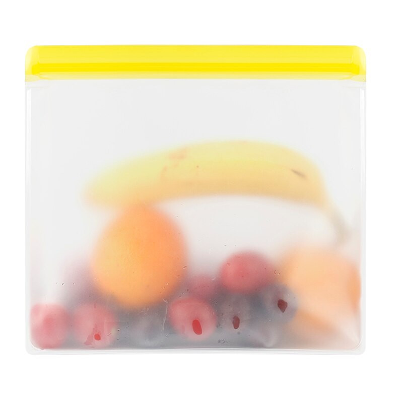 Bol pentru depozitare Recipiente din silicon pentru congelator, reutilizabil pentru alimente, cu fermoar, pahar, set proaspăt, pungi pentru pahare rezistente la scurgeri, fructe, prânz, legume