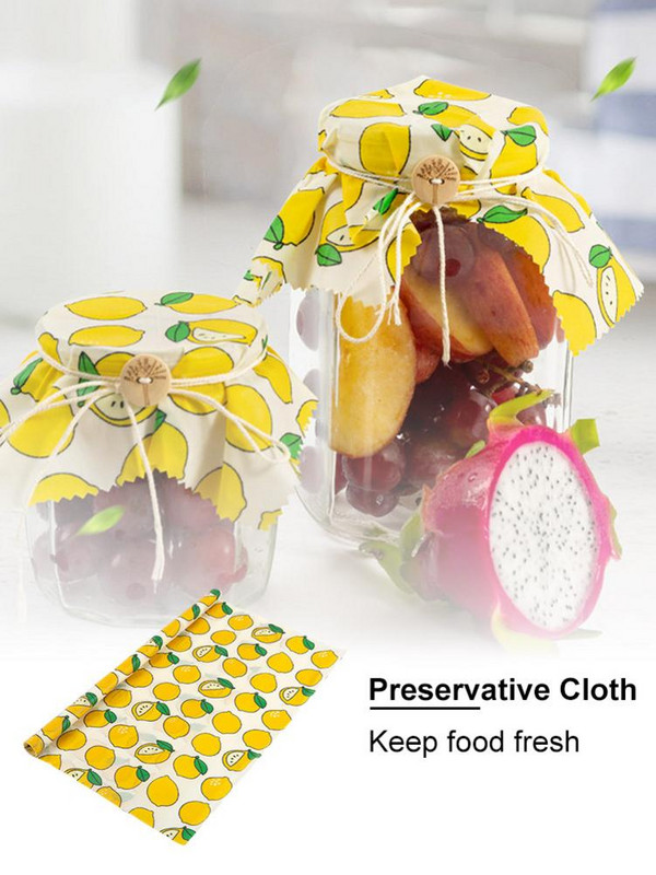 Tkanina za omotavanje hrane od pčelinjeg voska za višekratnu upotrebu, rolne pakiranja za hranu, ekološki prihvatljiva, netoksična, zatvorena prozirna folija od pčelinjeg voska za sendvič sir