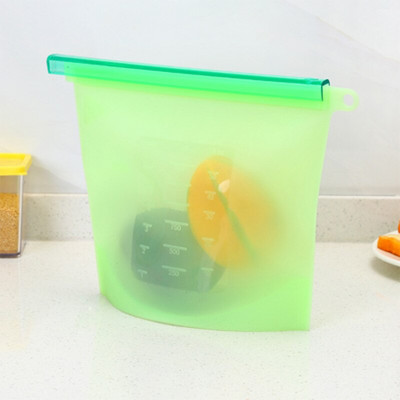 1500ML silikónové úložné vrecko, vodotesné vákuovo uzavreté vrecko, úložné vrecko na potraviny, ovocie, chladničku, čerstvé potraviny