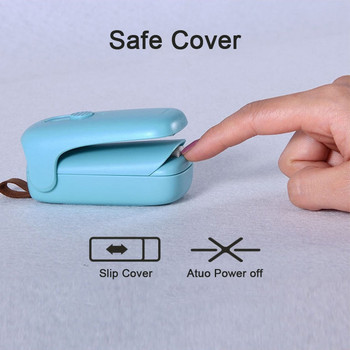 Φορητό Mini Sealer Home Heat Bag Plastic Sealer Poly Bag Μηχάνημα στεγανοποίησης πλαστικών ταινιών Capper Food Saver Οικιακή χειρός