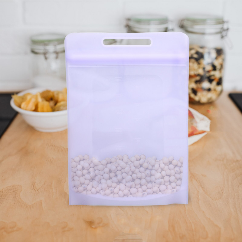 Σακουλάκια σιλικόνης Αποθήκευση Καταψύκτης Ψυγείο Σνακ Φρέσκο Meatreusable Μεσημεριανό Διατήρηση Συντήρηση Δημητριακά Κρέατα Sealer