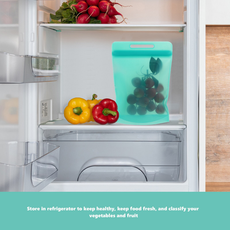 Σακουλάκια σιλικόνης Αποθήκευση Καταψύκτης Ψυγείο Σνακ Φρέσκο Meatreusable Μεσημεριανό Διατήρηση Συντήρηση Δημητριακά Κρέατα Sealer