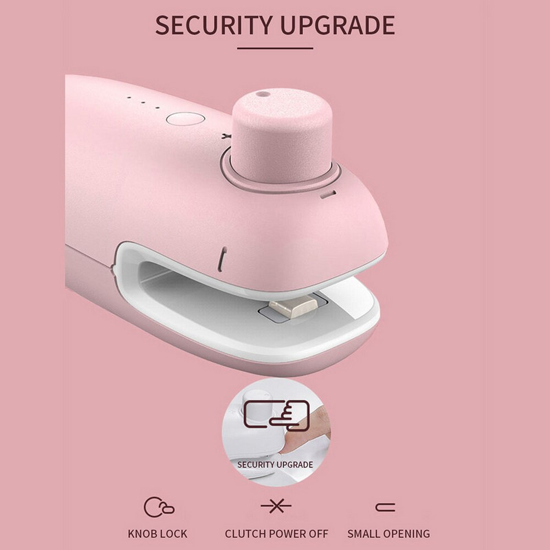 Mini USB uzatvárací stroj na malé domáce občerstvenie, ručné tlakové uzatváracie zariadenie, prenosný vákuový uzatvárací stroj na potraviny