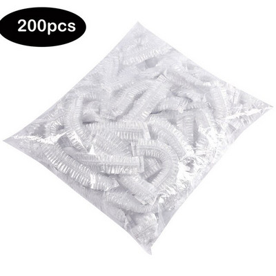 Vienkartinis plastikinis maišelis maisto dangtelis, vandeniui atsparus skaidrus laikymo dangtelis, elastingas virtuvės maisto dušo kepuraitė šviežias laikymo krepšys