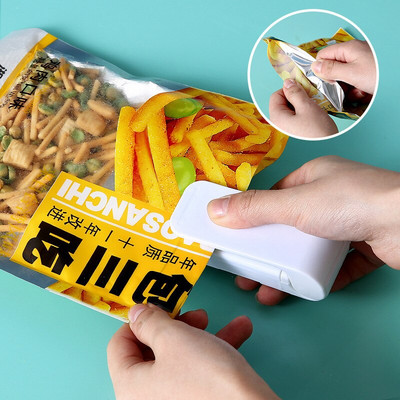 Užkandžių sandariklis, nešiojamas mažas mini laminavimo aparatas, pakavimo plastikinis maišelis, maisto vakuuminis konservavimo sandariklis, virtuvės prietaisai
