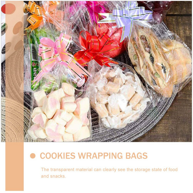 Genți pentru prăjituri pentru violoncel transparent, pentru petrecere, geantă de celofan, cadou, bomboane, favoare, panificație, nuntă, transparentă, sigiliu, ziua de naștere