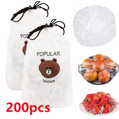 Višenamjenska vrećica za čuvanje svježe hrane, hladnjak, jednokratna navlaka za hranu, rastezljiva plastična folija, navlaka za zdjele, navlaka za cipele, pokrivala za glavu za tuširanje