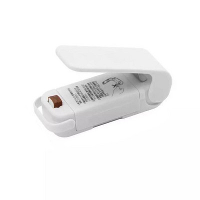 Hordozható táska hőszigetelő műanyag csomag tároló táska kapcsos mini lezáró gép praktikus matrica pecsét élelmiszer-snack konyhai eszközökhöz