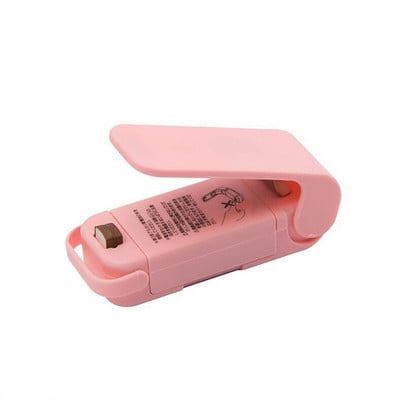 Hordozható táska hőszigetelő műanyag csomag tároló táska kapcsos mini lezáró gép praktikus matrica pecsét élelmiszer-snack konyhai eszközökhöz