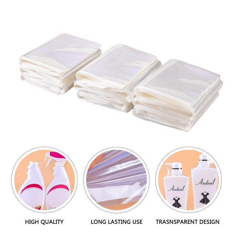 200 nuo karščio susitraukiančios pakavimo plėvelės plokščios burnos termosusitraukiantis maišelis.