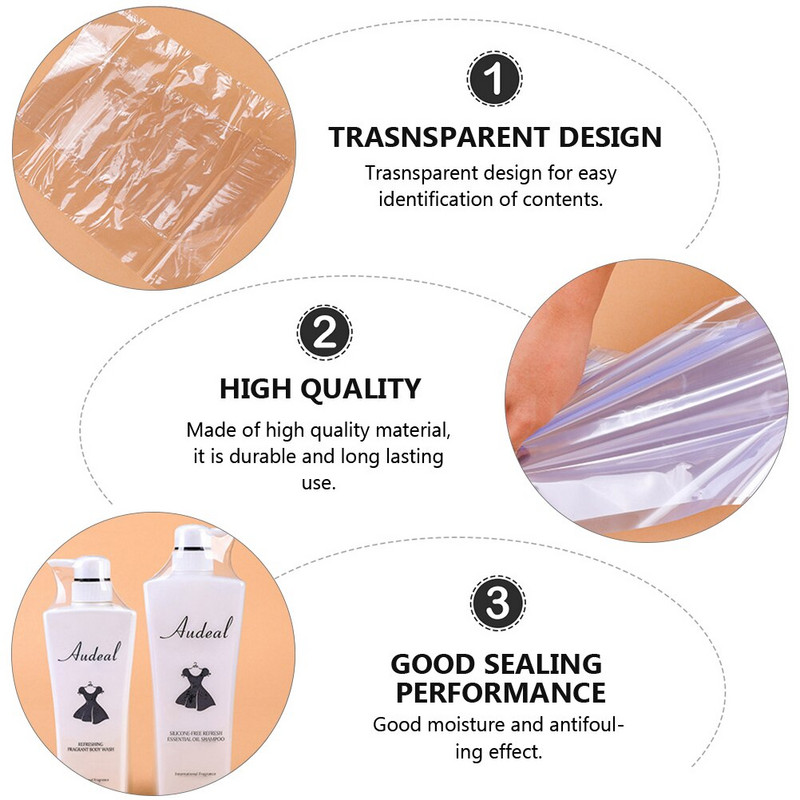 200 nuo karščio susitraukiančios pakavimo plėvelės plokščios burnos termosusitraukiantis maišelis.