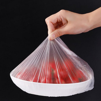 400 τμχ Κάλυμμα αποθήκευσης τροφίμων μιας χρήσης Επαναχρησιμοποιούμενο Ελαστικό καλύμματα φρέσκων τροφίμων Stretch wrap Κάλυμμα πιάτων για μπολ Fresh Keeping Bag Καπάκι ντους