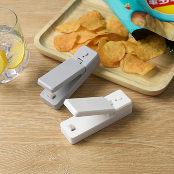 Φορητό θερμομονωτικό πλαστικό πακέτο αποθήκευσης τσάντα μίνι σφραγιστικό μηχάνημα για σνακ τσάντα φόρτισης USB σφραγιστικό τσάντα κλιπ Κουζίνα Gadget