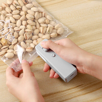 Συσκευασία Αποθήκευση Τροφίμων Θερμική Συσκευασία Τσάντα Κλείσιμο Εργαλεία κουζίνας Αξεσουάρ Πρακτικό πλαστικό θερμοκολλητικό μηχάνημα κλιπ Φορτιστής USB
