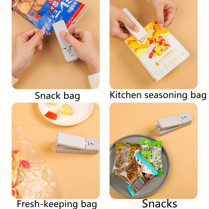 Usb mini zavarivanje vrećica Stroj za zatvaranje čipova za pohranu hrane Prijenosni uređaj za zavarivanje plastičnih vrećica Stroj za toplinsko prešanje Alat za spajanje za uštedu hrane